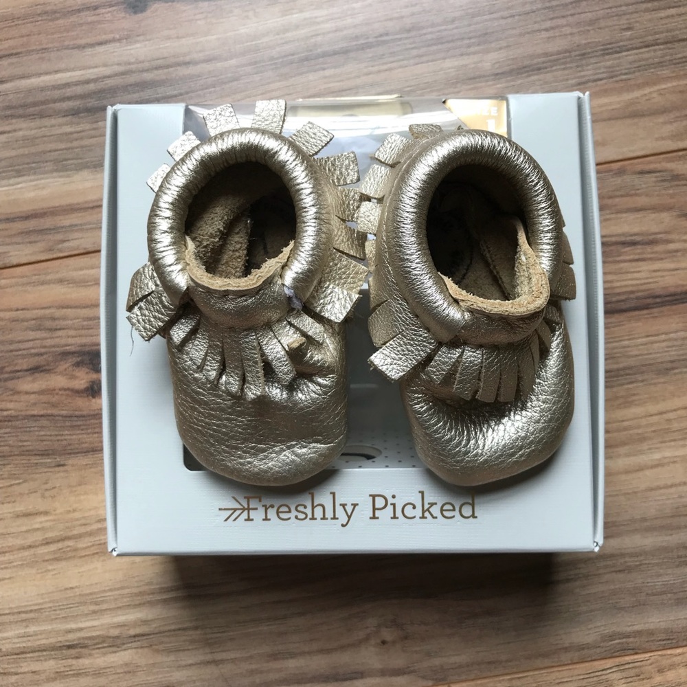 SOLD! Freshly Picked Platinum Mocs